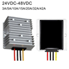 24VDC ወደ 48VDC 3A እስከ 42A ያልተነጠለ ውሃ የማያስተላልፍ ደረጃ ወደላይ የዲሲ-ዲሲ መቀየሪያ ለጎልፍ መኪና