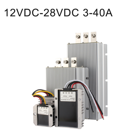 कार के लिए 12VDC से 28VDC 3A से 40A वाटरप्रूफ नॉन-आइसोलेटेड सिंगल आउटपुट DC-DC कनवर्टर