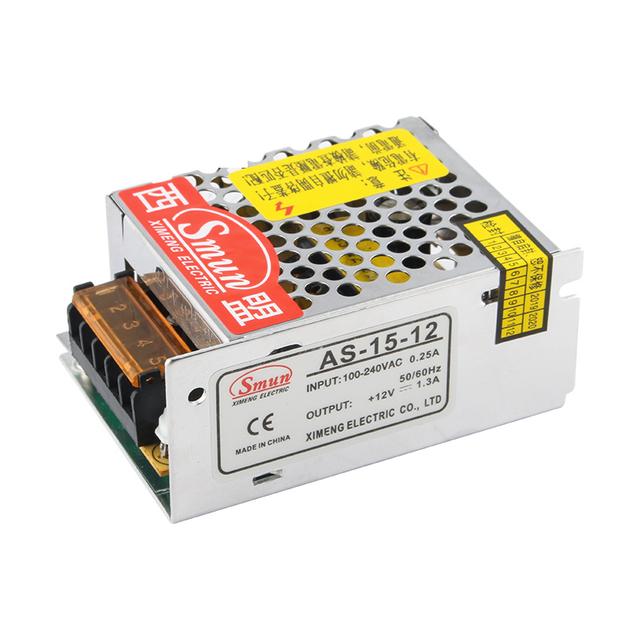 AS-15-12 15W 12VDC Klein volume-skakelkragtoevoer