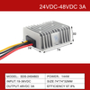 24VDC ወደ 48VDC 3A እስከ 42A ያልተነጠለ ውሃ የማያስተላልፍ ደረጃ ወደላይ የዲሲ-ዲሲ መቀየሪያ ለጎልፍ መኪና