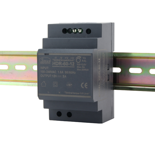 HDR-60 60W Soláthar Cumhachta Iarnróid DIN