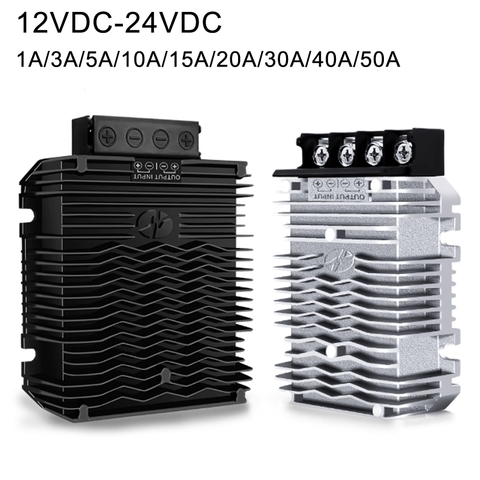 12VDC से 24VDC 1-50A नॉन-आइसोलेटेड IP68 वाटरप्रूफ बूस्ट स्टेप अप DC-DC कन्वर्टर 
