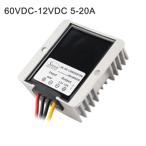 60V na 12V 5A 10A 15A 20A Neizolovan&yacute; vodotesn&yacute; DC-DC konvertor Zn&iacute;ženie ovl&aacute;dača
