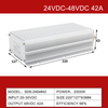 24VDC - 48VDC 3A - 42A, nem szigetelt v&iacute;z&aacute;ll&oacute; DC-DC &aacute;talak&iacute;t&oacute; golfaut&oacute;khoz